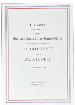 Meador, Clifton; The Faces of the Supreme Court: Carrie Buck versus Dr. J. H. Bell (2025) Meador, Clifton; The Faces of the Supreme Court: Carrie Buck versus Dr. J. H. Bell (2025)